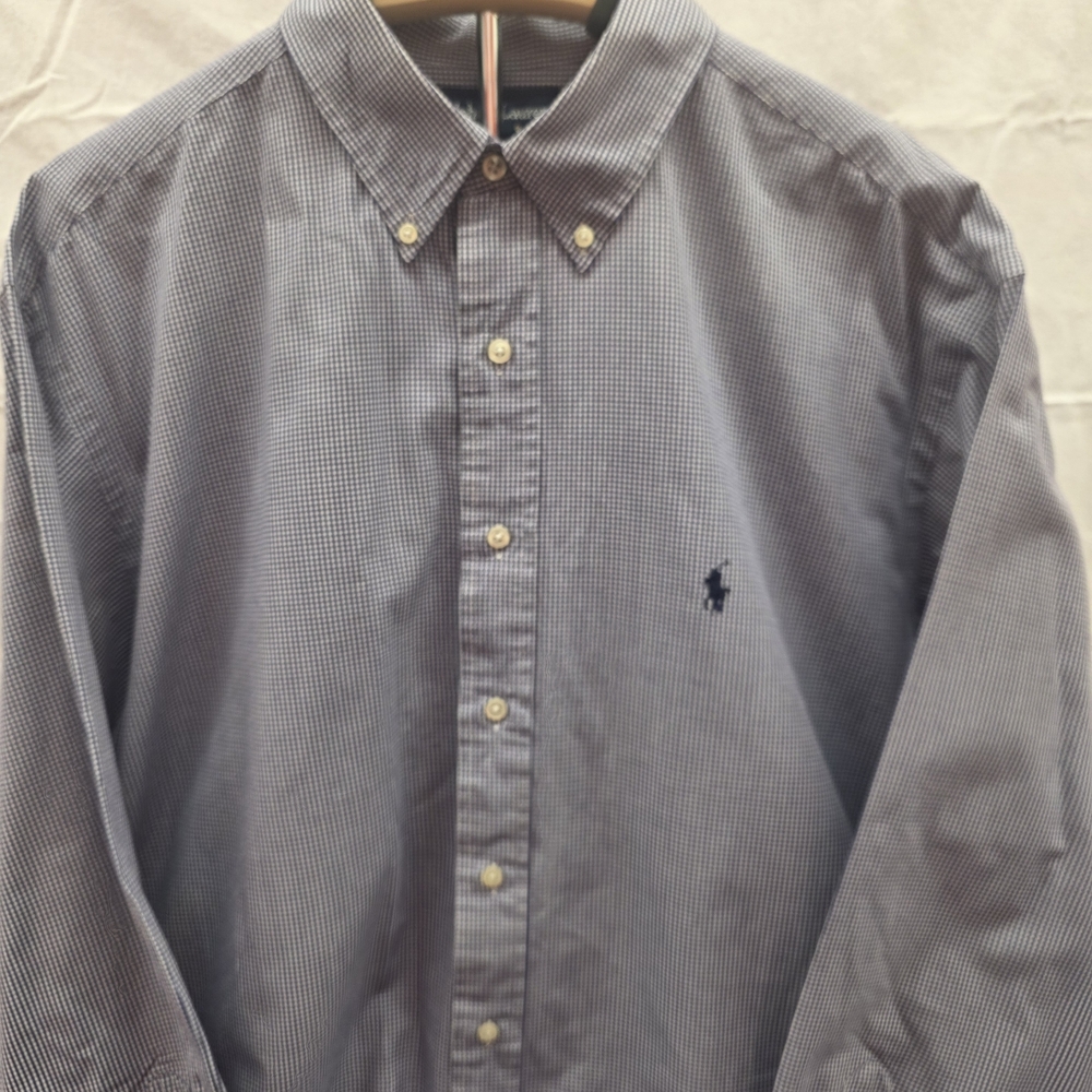 Polo Ralph Lauren Gray Checkered Button Down Shirt